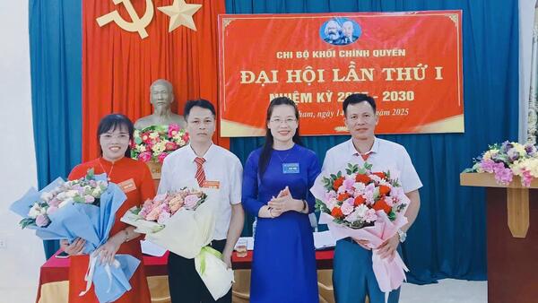 Đại hội chi bộ khối chính quyền xã Vân Nham Lần thứ I nhiệm kỳ 2025 – 20230