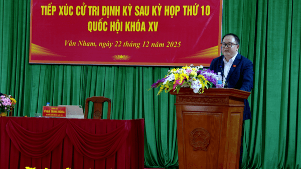 HỘI NGHỊ TIẾP XÚC CỬ TRI ĐỊNH KỲ SAU KỲ HỌP THỨ 10, QUỐC HỘI KHÓA XV TẠI XÃ VÂN NHAM