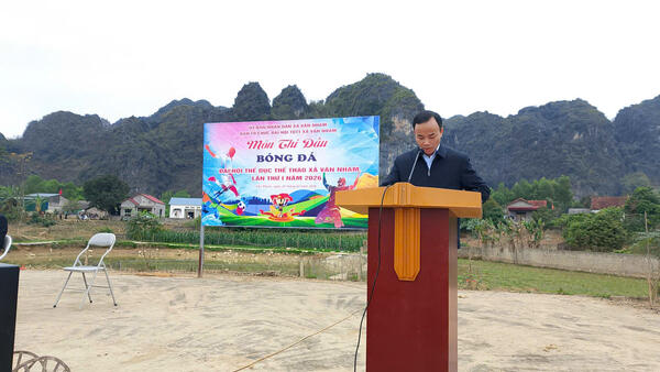 Khai mạc Giải bóng đá trong khuôn khổ Đại hội Thể dục Thể thao xã Vân Nham lần thứ I năm 2026