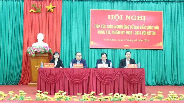 Xã Vân Nham tổ chức Hội nghị tiếp xúc giữa người ứng cử đại biểu Quốc hội khóa XVI, nhiệm kỳ 2026–2031 với cử tri để vận động bầu cử