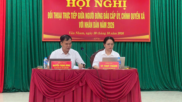 XÃ VÂN NHAM TỔ CHỨC HỘI NGHỊ ĐỐI THOẠI TRỰC TIẾP GIỮA NGƯỜI ĐỨNG ĐẦU CẤP ỦY, CHÍNH QUYỀN XÃ VỚI NHÂN DÂN VÀ THANH NIÊN NĂM 2026