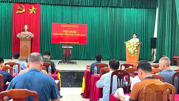 HỘI NGHỊ TRIỂN KHAI CÔNG TÁC TUYỂN QUÂN